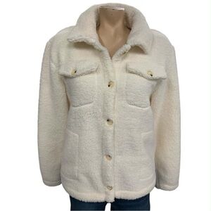 Grace & Lace Cream Teddy Jacket Size M